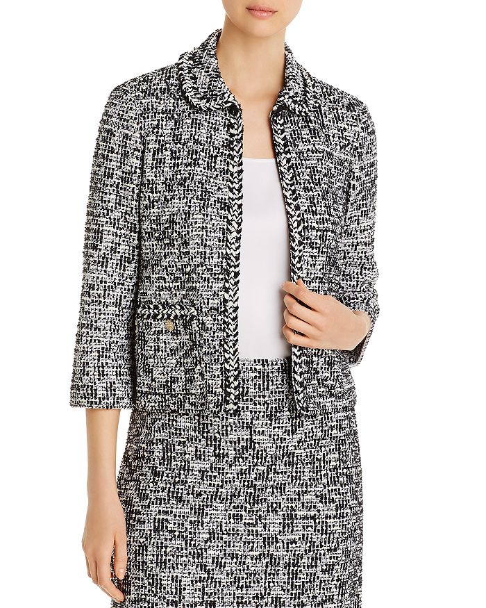 St John Modern Statement Tweed Knit Jacket Bloomingdale S
