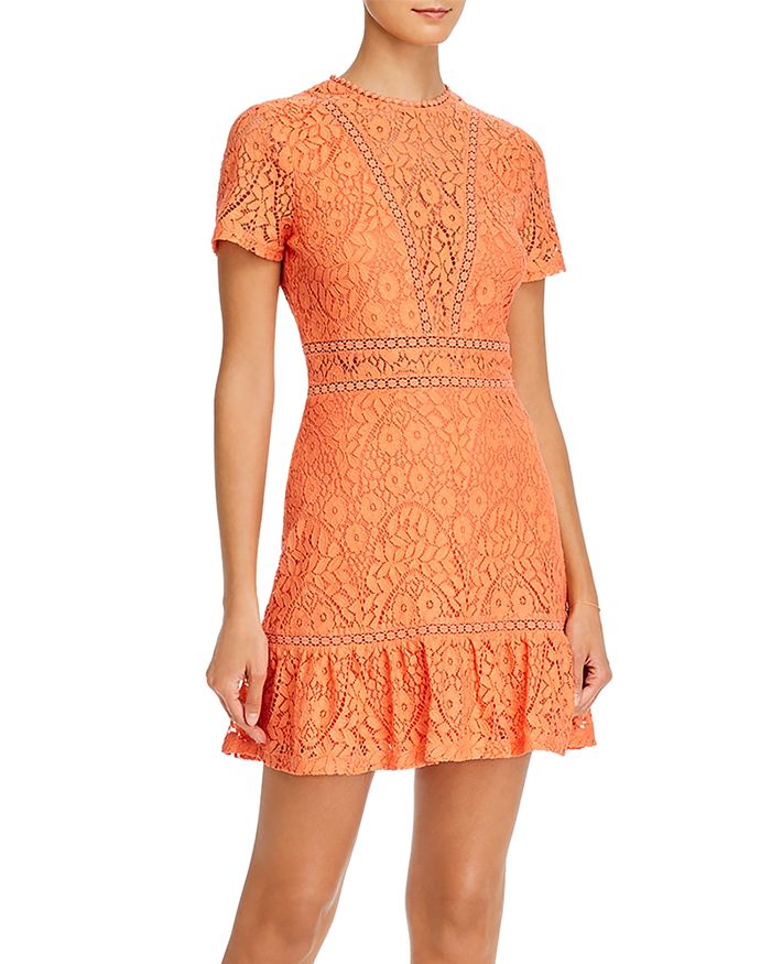 Aqua Lace Mini Dress - 100% Exclusive In Orange