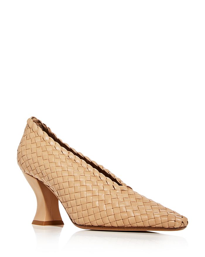 bottega veneta square toe pumps