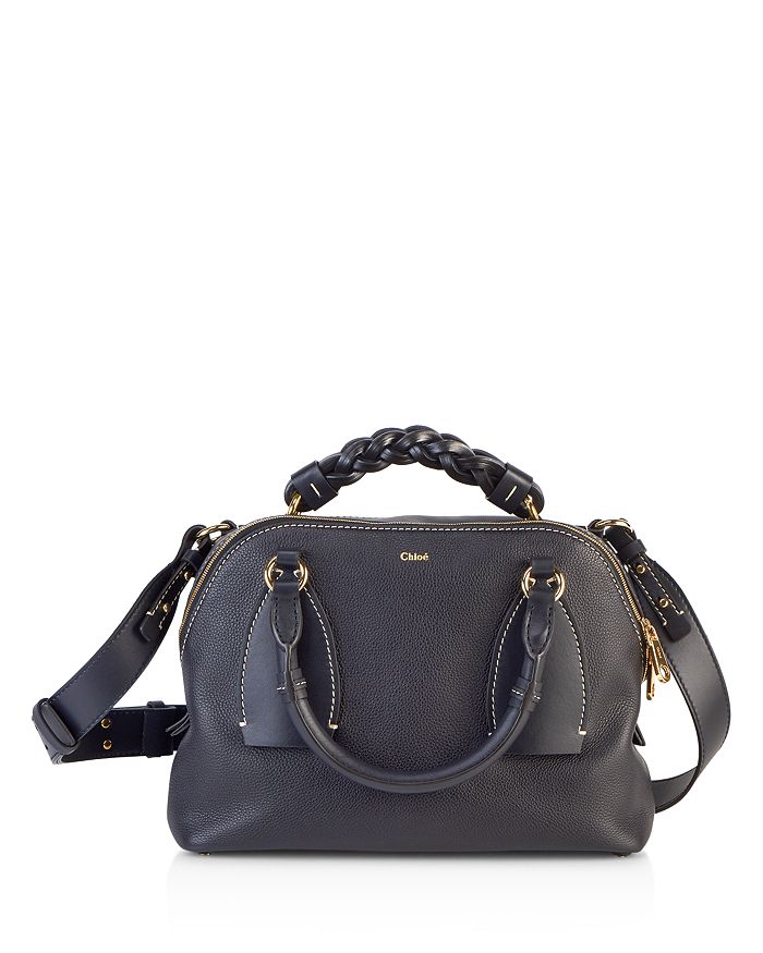 Chloé Daria Medium Day Shoulder Bag In Full Blue/gold | ModeSens