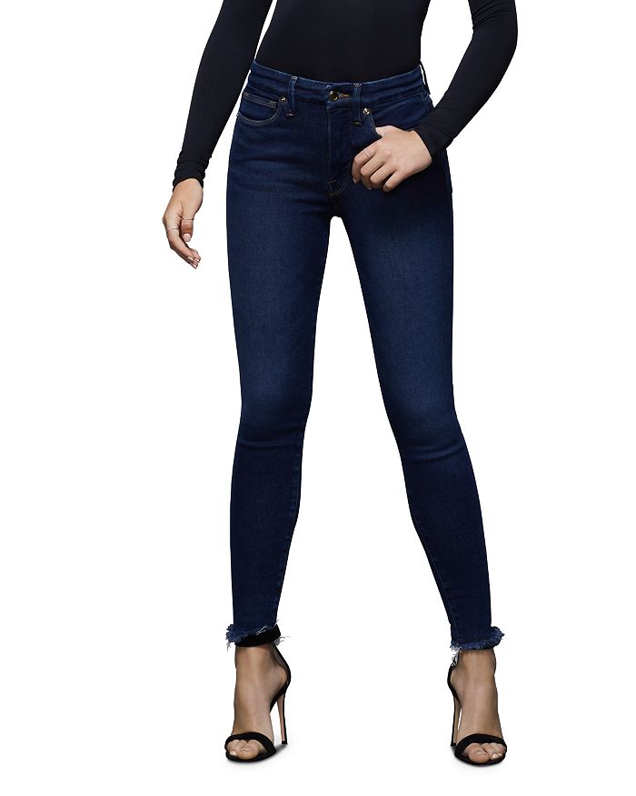 Good American Good Waist High-Rise Skinny Jeans in Blue387 | Bloomingdale's