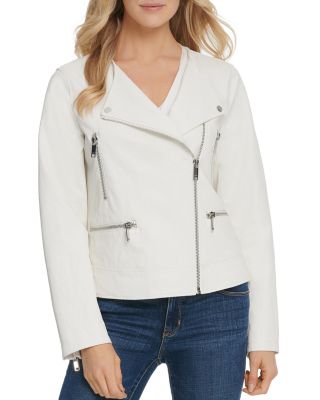 dkny faux leather jacket