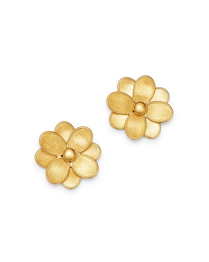 Marco Bicego 18K Yellow Gold Petali Flower Stud Earrings - 100% ...