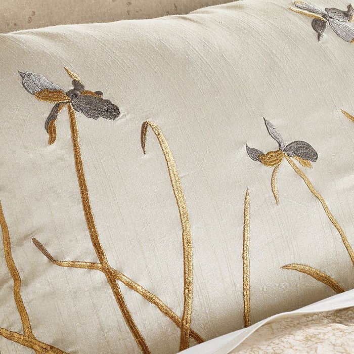 Michael Aram Iris Embroidered Duvet Cover, Full/queen In Linen ModeSens