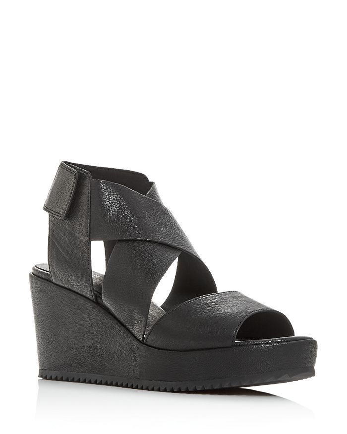 EILEEN FISHER WOMEN'S WHIMSEY STRAPPY PLATFORM WEDGE SANDALS,WHIMSEY-TL