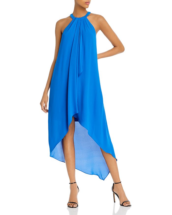 Bcbgmaxazria High/low Draped Gown - 100% Exclusive In Larkspur Blue