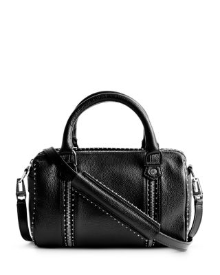 ハンドバッグ Medium Sunny Bag in Black Grained Leather and Studs Medium Sunny Bag in Black Grained Leather and Studs