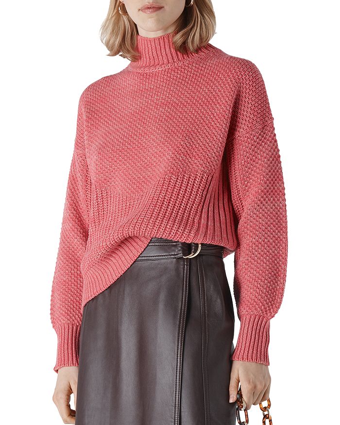 Whistles Moss-Stitch Textured Knit Sweater | Bloomingdale's