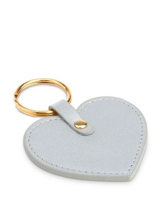 Leather Heart Keychain Charm