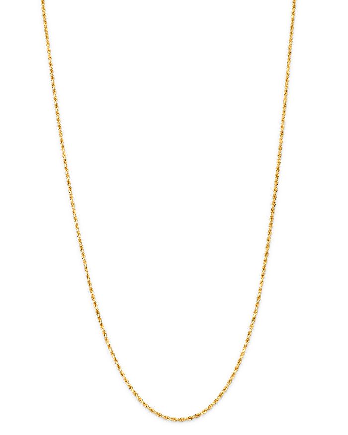 Bloomingdale's - Solid Rope Link Chain Necklace in 14K Yellow Gold - 100% Exclusive