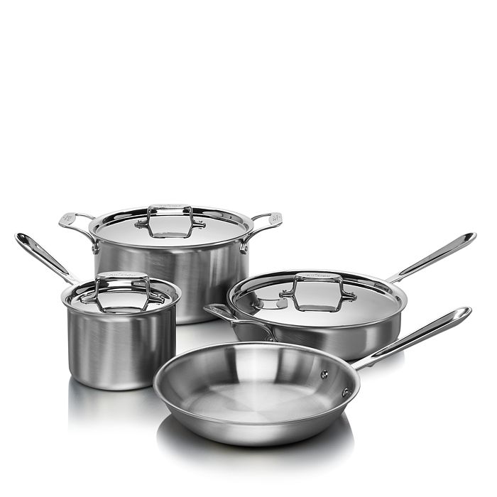 All-Clad d5 Stainless Brushed 7-Piece Cookware Set - 100% Exclusive ...