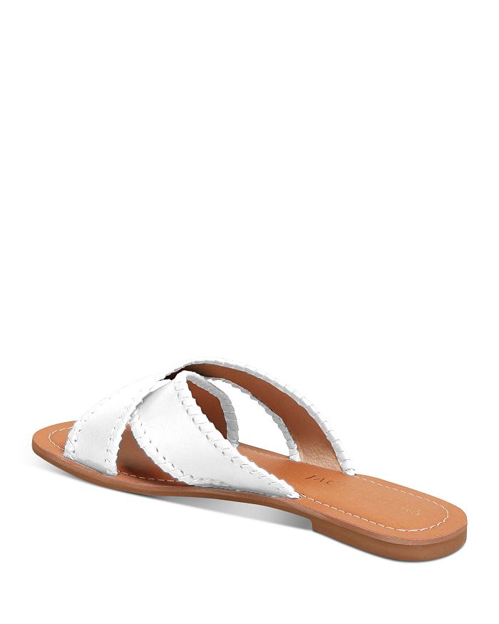Jack Rogers Women S Sloane Crossband Slip On Sandals In White
