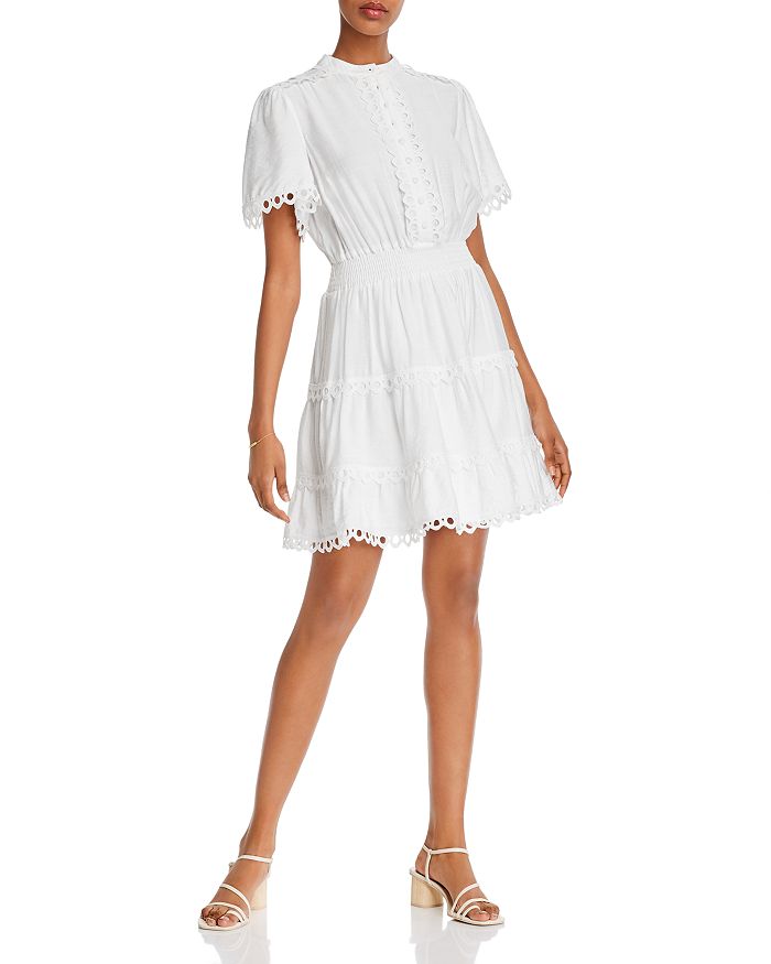 AQUA - Smocked-Waist Dress