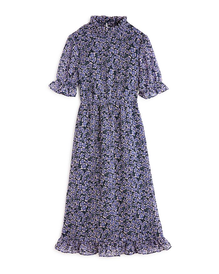 Hayden Los Angeles Girls' Semi-Sheer Floral Print Maxi Dress - Big Kid ...