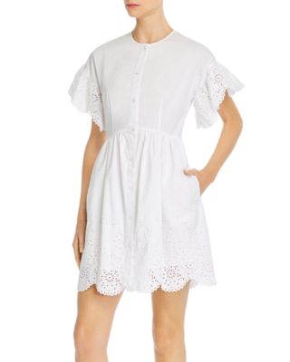 eyelet dress with sleeves