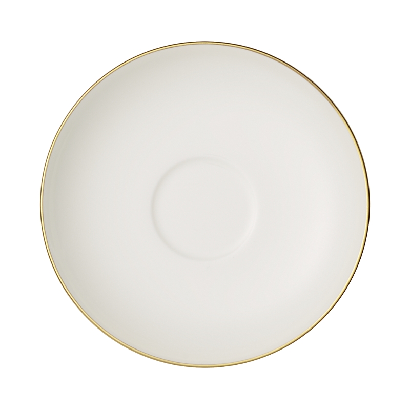 Villeroy & Boch Anmut Gold Espresso Cup Saucer In White