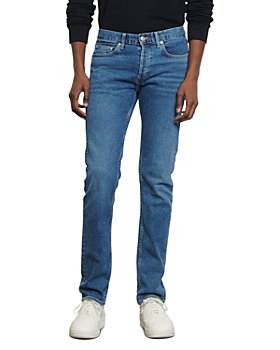 Mens Clothing Jeans Straight-leg jeans Karl Lagerfeld Denim Black Jeans With Washed Cuffs for Men 