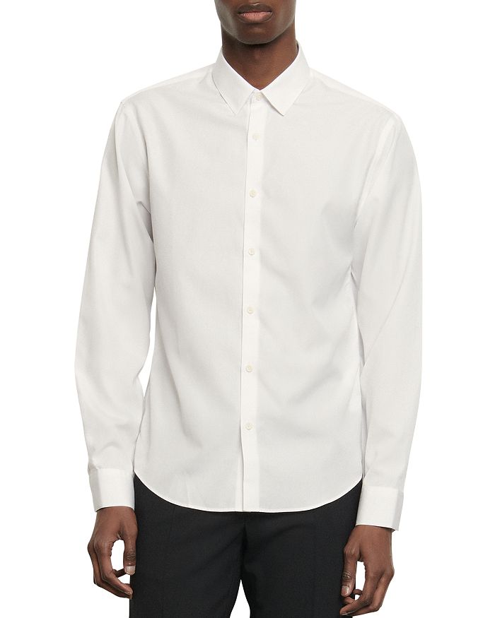 Sandro Slim Fit Button-down Shirt In White | ModeSens