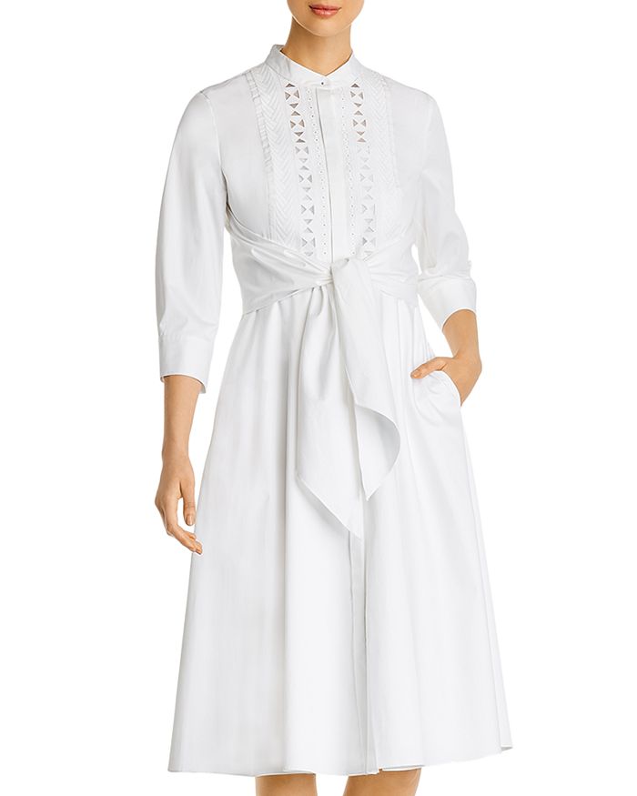 Elie Tahari Ann Dress In White