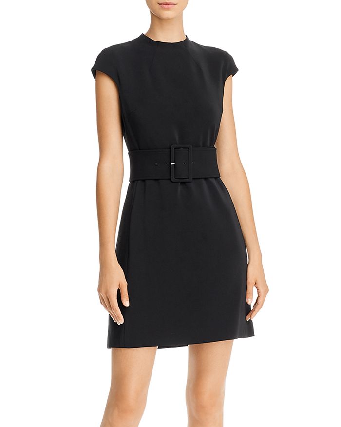 Theory Mod Belted Mini Dress | Bloomingdale's