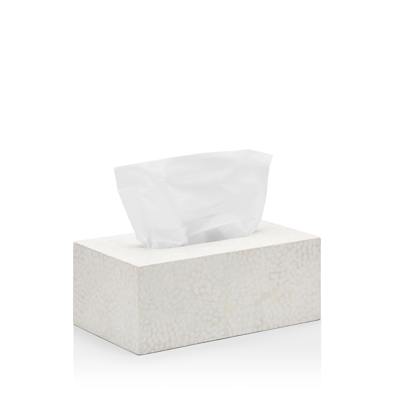 Pigeon & Poodle Callas Rectangular Tissue Box In White