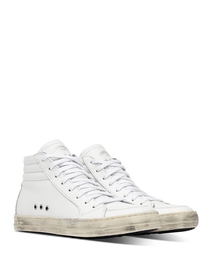 P448 Women's Inner-zipper Sneakers In White/gravel