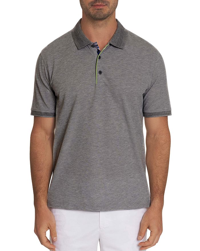 ROBERT GRAHAM CHAMPION SOLID CLASSIC FIT SHORT SLEEVE POLO SHIRT,RS207003CF