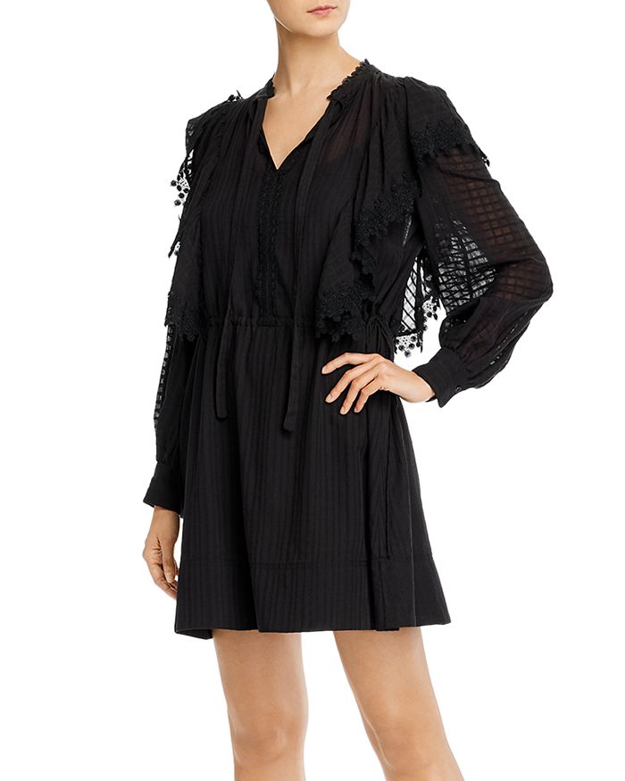 See by Chloé See by Chloe Lace Trim Cotton Mini Dress | Bloomingdale's