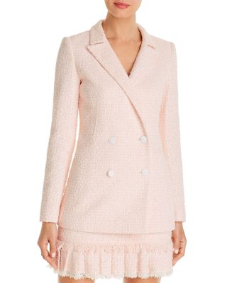 PAULE KA - Double-Breasted Tweed Blazer