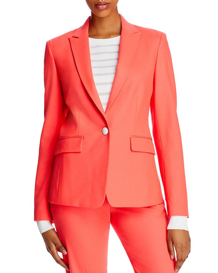 Rag & Bone Lexington Classic Tailor-fit Stretch-wool Twill Blazer In Bright Pink