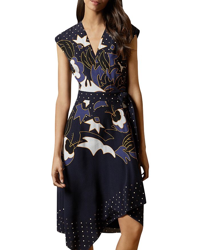 Ted Baker Saretti Masquerade Printed Wrap Dress Bloomingdale s