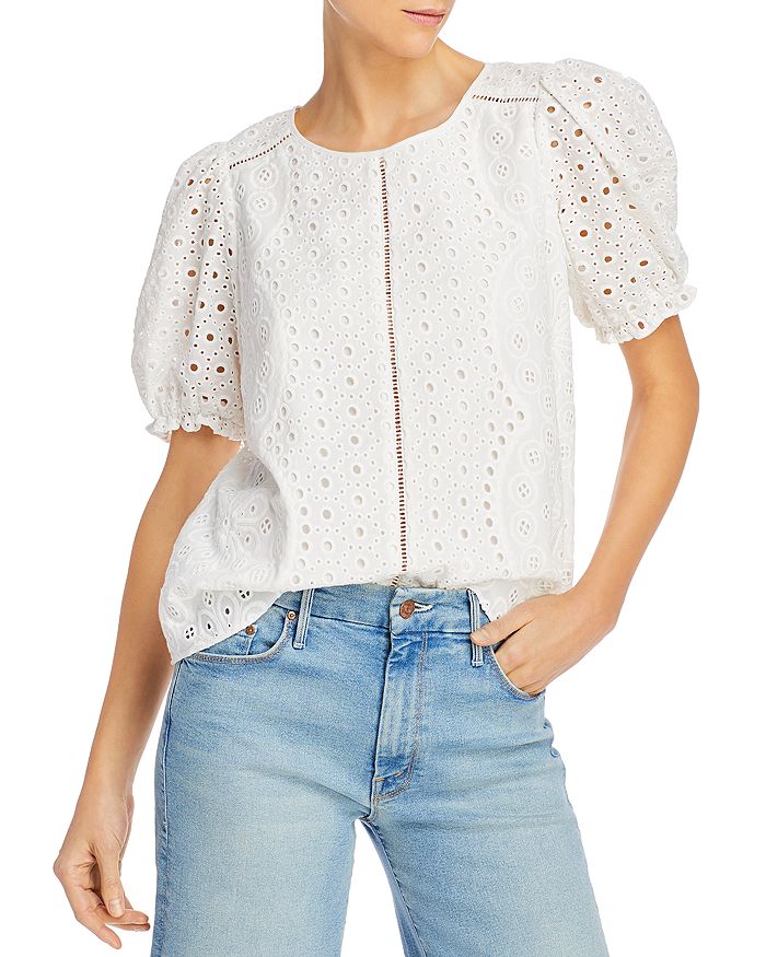 Parker Holland Eyelet Blouse 100 Exclusive Bloomingdale S