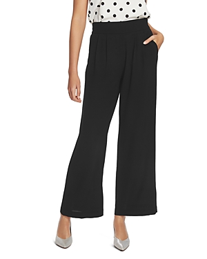 1.state Basketweave Crepe Pants In Soft Ecru