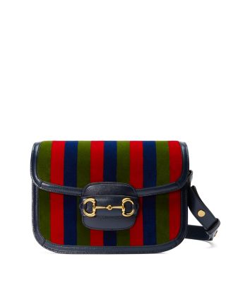 Gucci - 1955 Horsebit Velvet Shoulder Bag