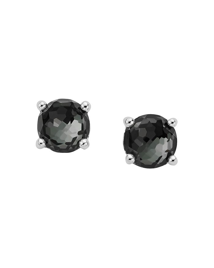 Ippolita Sterling Silver Rock Candy Hematite Doublet Stud Earrings In Black/silver