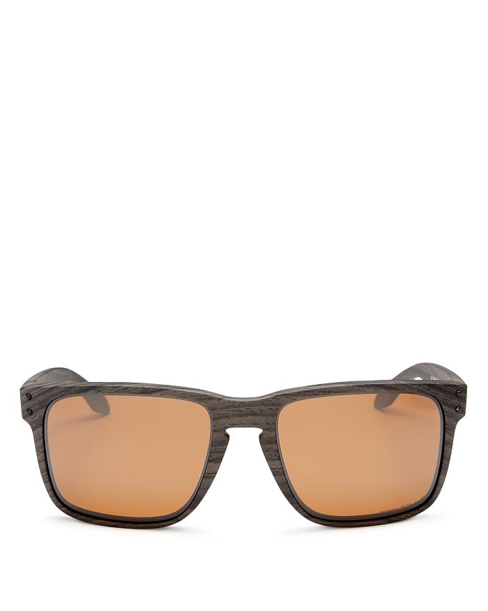Oakley Holbrook Xl Polarized Square Sunglasses, 59mm In Woodgrain/prizm Tungsten Polarized