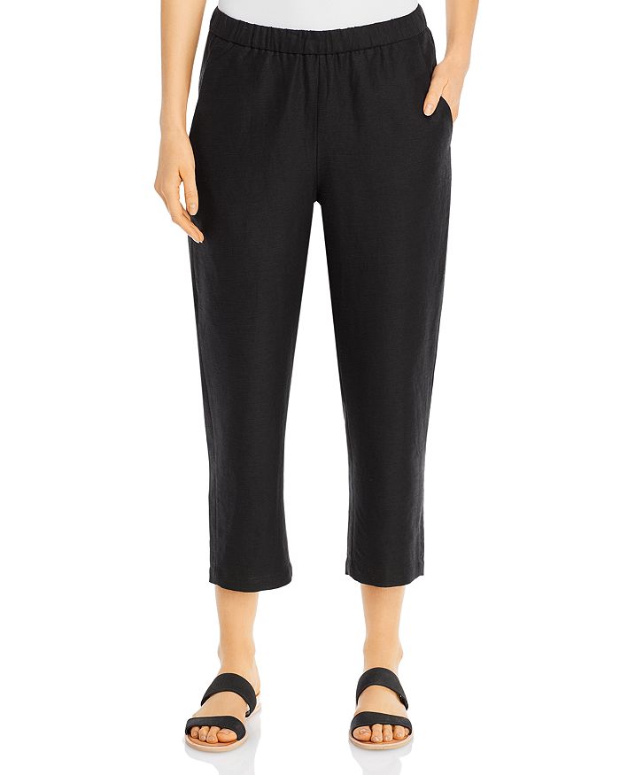 EILEEN FISHER CROPPED PULL-ON PANTS,S0QLH-P4373P