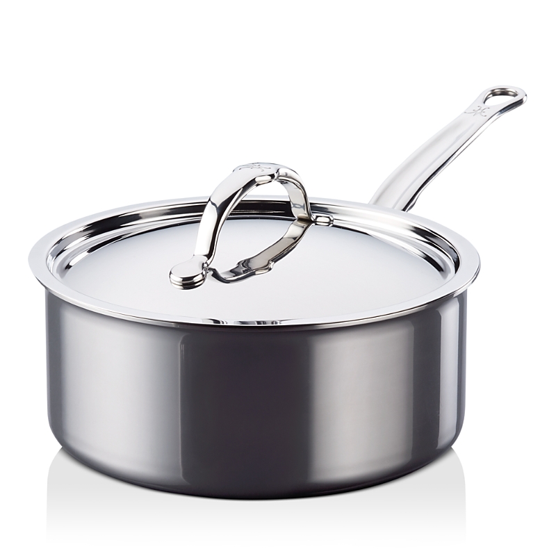 Anolon Analon Hestan Nanobond Molecular Titanium 3-quart Saucepan In Silver