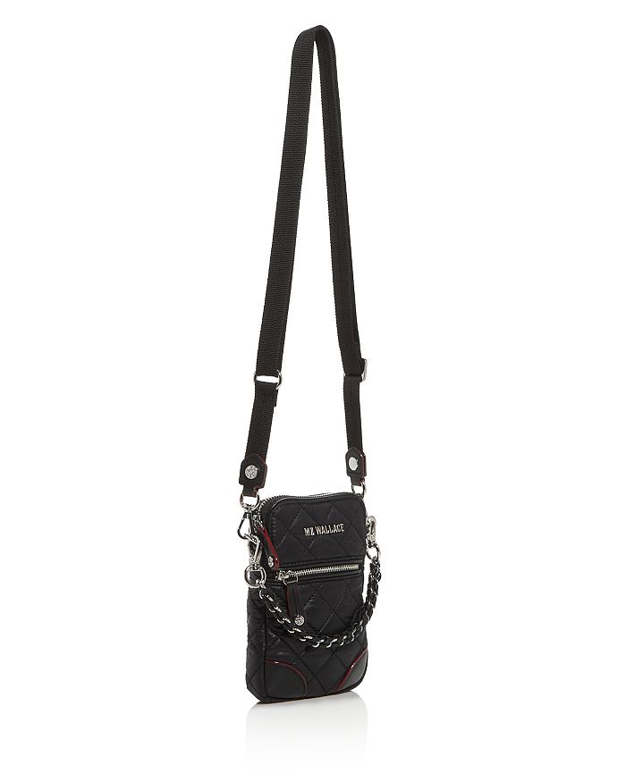 Mz Wallace Crosby Micro Quilted Crossbody Bag In Black | ModeSens