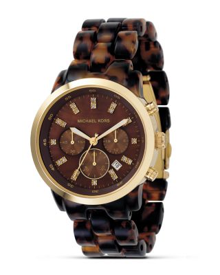 Michael Kors - Michael Kors Tortoise Chronograph Bracelet Watch 40mm