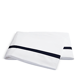 Matouk Lowell Flat Sheet, Twin In Navy