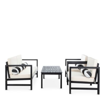 Montez 4-Piece Outdoor Set with Accent Pillows