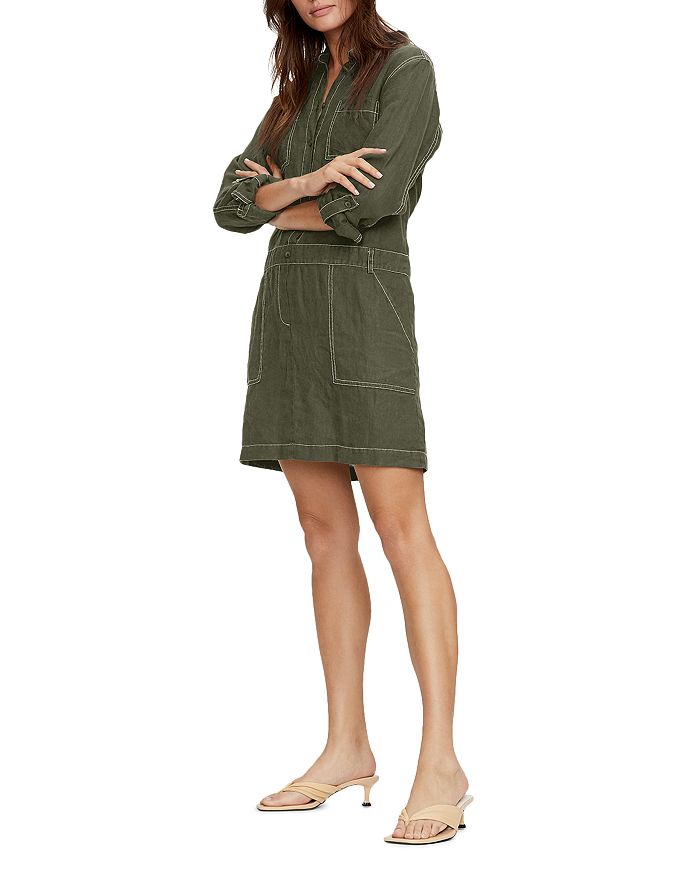 Michael stars pilar clearance linen shirt dress