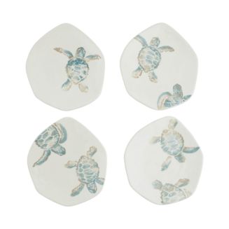 VIETRI Tartaruga Assorted Salad Plates, Set of 4