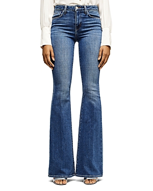 Shop L Agence L'agence High Rise Flared Jeans In Authentique