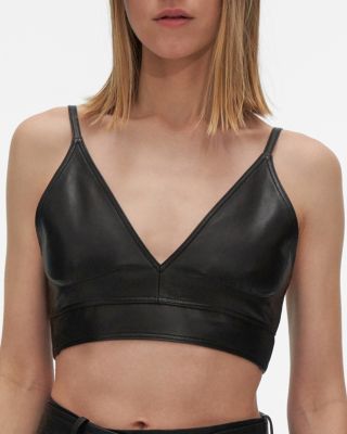 leather bra
