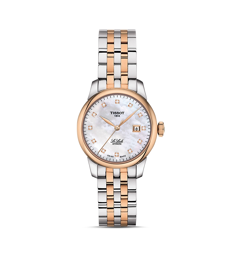 Tissot Le Locle Watch, 29mm In Silver/rose Gold
