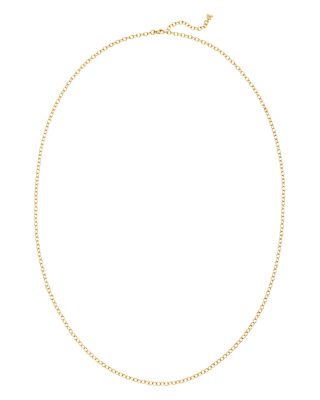 18K Yellow Gold Chain Necklace, 32&amp;quot;