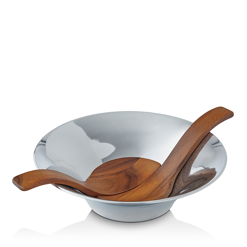 Nambe Chillable Salad Bowl In Silver