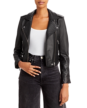 Iro Notched-lapels Biker Jacket In Black